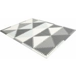 Ecotoys Vzdělávací pěnová podložka puzzle 127 x 157 cm šedá – Zboží Dáma
