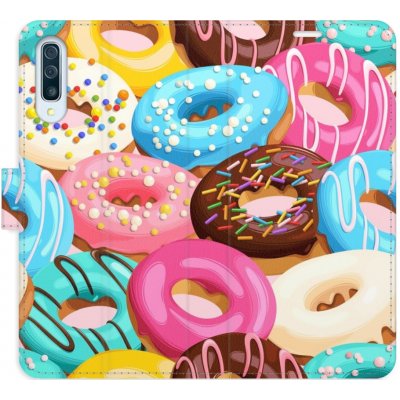 Pouzdro iSaprio Flip s kapsičkami na karty - Donuts Pattern 02 Samsung Galaxy A50 – Zbozi.Blesk.cz