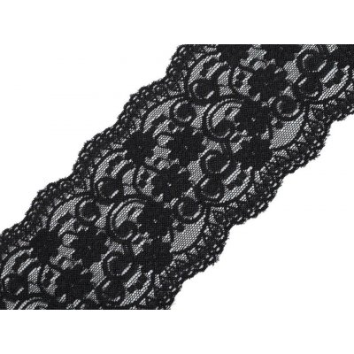 Elastická krajka / vsadka šíře 10 cm Varianta: 2 černá, Balení: 13.5 m 37911/64880/167784 – Hledejceny.cz
