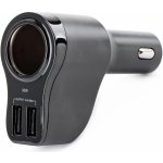Nabíječka do auta 2xUSB 2,4A se zásuvkou do zapalovače 12/24V – Zboží Živě