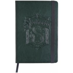 CurePink Poznámkový blok Harry Potter Slytherin Zmijozel A5 14,8 x 21 cm [2700000458]