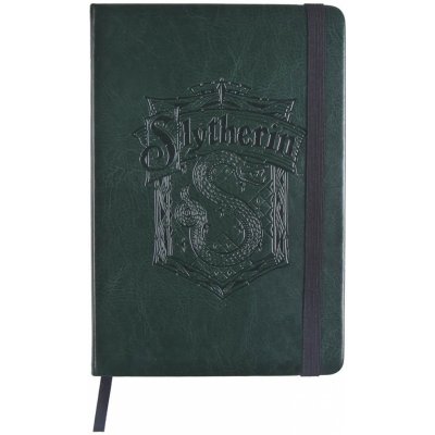 CurePink Poznámkový blok Harry Potter Slytherin Zmijozel A5 14,8 x 21 cm [2700000458] – Zboží Mobilmania