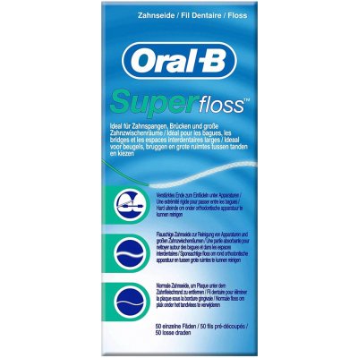Oral-B Zubní nit Superfloss 50 ks – Zboží Dáma