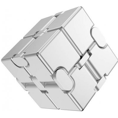 Infinity Infinity Cube Antistresová kostka kovová silver