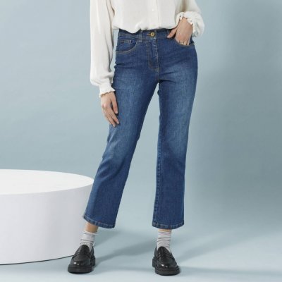 Rozšířené 7/8 džíny modré – Zboží Mobilmania