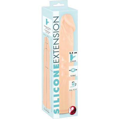 You2Toys - Silikonový prodlužovací návlek - 19 cm přírodní – Sleviste.cz