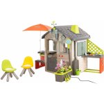 Smoby Domček ekologický s posedením pod slnečníkom Neo Jura Lodge Playhouse Green rozšíriteľný SM810230-C – Hledejceny.cz