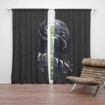 Sablio Závěs BLACK PANTHER z profilu Vesmír: 2ks 140x250cm – Hledejceny.cz