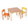 Dětský stoleček s židličkou Hajdalánek Dětský stolek MATY + židličky LUCA oranžová žlutá