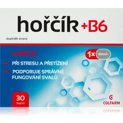 Colfarm Hořčík+B6 30 kapslí – Hledejceny.cz