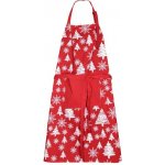 Forbyt Vánoční kuchyňská zástěra Stromky červená 70x90cm – Zboží Mobilmania