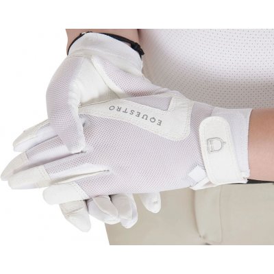 EQUESTRO Rukavice Glitter Logo dámské černé – Zboží Dáma