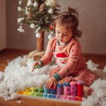 Montessori Puzzle Učíme se počítat a barvy 56 ks – Hledejceny.cz