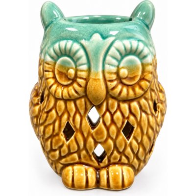 Čína Aroma lampa Sova 12 cm tyrkysová – Hledejceny.cz