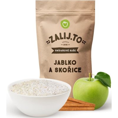 Zalij.to Snídaňové kaše s proteinem –⁠ malé balení instantní kaše s proteinem příchuť Apple & Cinnamon 50 g – Zbozi.Blesk.cz