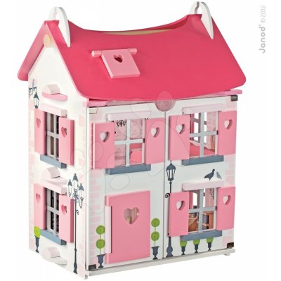 Janod 05725 drevený MADEMOISELLE DOLL'S HOUSE 58 cm so 17 doplnkami 3-8 rokov – Zboží Mobilmania