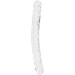 RealRock Gelové dildo Realistic Double Dong 13 průhledné oboustranné dildo 34 x 3,5 cm – Zboží Dáma