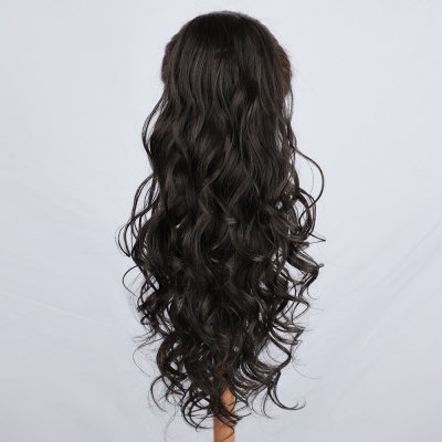 Vlnitý PONYTAIL se stahovací gumou - černá – Zboží Mobilmania