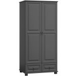 Ami nábytek 2Dč5 šířka 90 věšák/police borovice šedá – Sleviste.cz