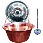 Kessel kotlík na guláš měď 20 L 1,2 mm nerezová poklice INOX naběračka INOX – Hledejceny.cz