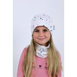 KocourMourek Nákrčník Puntíky štětcem tyrkysověrůžové se třpytkami – Zboží Mobilmania