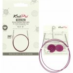 Knitpro Thin & Flex otočná fialová lanka na jehlice 76 cm – Zboží Mobilmania