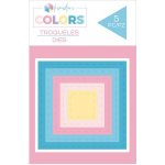 Kimidori Čtverce s falešným prošitím vyřezávací kovové šablony 5ks – Zboží Dáma