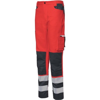 Industrial Starter Výstražné kalhoty HV Stretch Červená