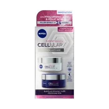 Nivea Hyaluron Cellural Filler denní noční krém 2 x 50 ml dárková sada