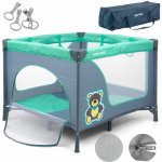 Milly Mally dětská skládací ohrádka 100 x 100 cm Fun Mint Bear – Zboží Dáma