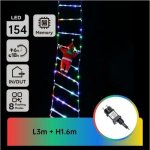 Aigostar LED Ven. ván. dekorace 154xLED/3,6W/230V/8 funkcí 1,6m IP44 stud bílá B10303Y23 – Hledejceny.cz