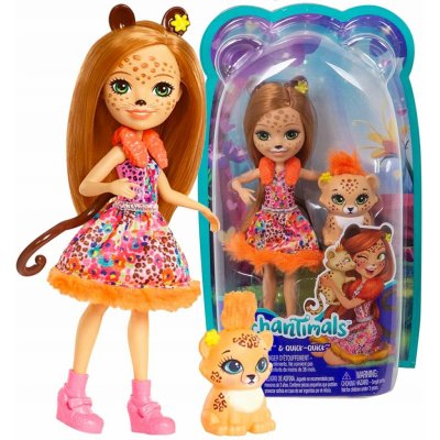 Mattel ENCHANTIMALS se zvířátkem Cherish Cheetah a Quick-Quick – Zboží Mobilmania