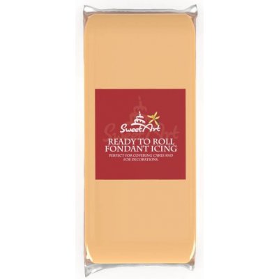 SweetArt potahovací a modelovací hmota vanilková Peach 1 kg – Sleviste.cz