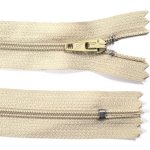 Spirálový zip no.3 nerozepínací 25cm - více barev color: 707 béžová světlá – Hledejceny.cz