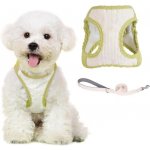 PawSailor No pull postroj pro psy se sadou vodítek Zimní měkký plyšový psí postroj Postroj proti – Sleviste.cz