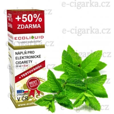 Ecoliquid MENTOL 10 ml 0 mg – Hledejceny.cz