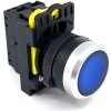 Instalační materiál pro centrální vysavač Tracon electric Tlačítkový spínač podsvícený modrý nyk3-lb