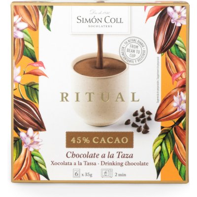 Simon Coll Taza ritual 45% mléčná horká čokoláda 210 g – Zboží Dáma
