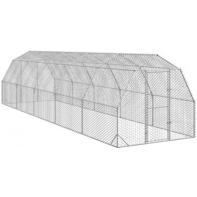 vidaXL Výběh pro slepice 2,5 × 10 × 2,25 m pozinkovaná ocel 9799.3328519 – Hledejceny.cz