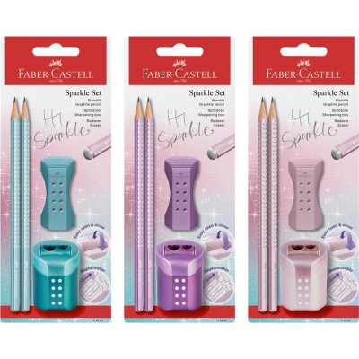 Faber Castell grafitová tužka Sparkle perleťové odstíny set 4 ks 118282 – Zboží Živě