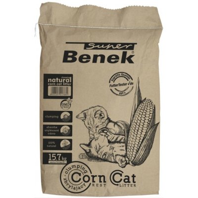 Certech Super Benek Corn Cat Hrudkující kukuřičná podestýlka 25 l – Zbozi.Blesk.cz