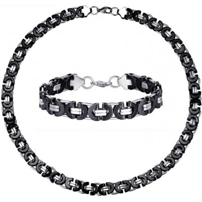 Impress Jewelry sada z chirurgické oceli Dangerous řetízek a náramek 161128170700 – Zboží Mobilmania