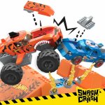 MEGA BLOKS Mega Construx Hot Wheels Monster Trucks srážka s Tiger Shark – Zboží Dáma