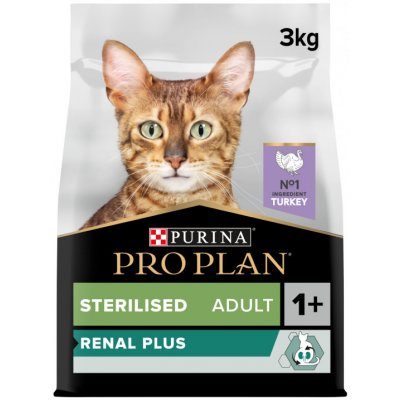 Pro Plan Cat Renal Plus Sterilised krůta 3 kg – Zboží Mobilmania
