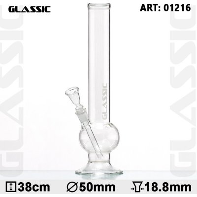 Glassic Bubble Skleněný bong průhledný 38 cm – Zboží Dáma