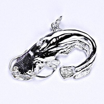 Čištín Stříbrný přívěsek sumec velký P 951 – Zboží Mobilmania