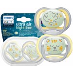 Avent Philips šidítko ultra air 376/11 Nighttime Boy BPA free 2Pack – Zboží Dáma