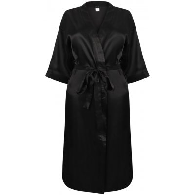 Towel City dámský saténový župan Černá – Sleviste.cz
