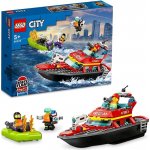 LEGO® City 60373 Hasičská záchranná loď a člun – Zboží Mobilmania