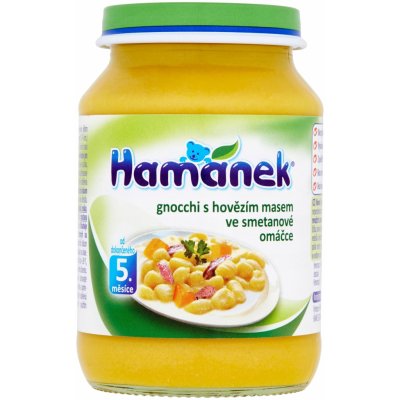 Hamánek Gnocchi s hovězím masem a smetanou 190 g – Zboží Dáma